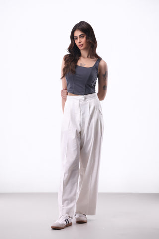 Corset Top in Dark Grey