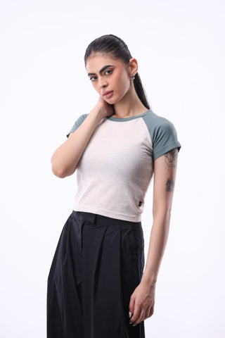 Raglan T-shirt in Seafoam Green