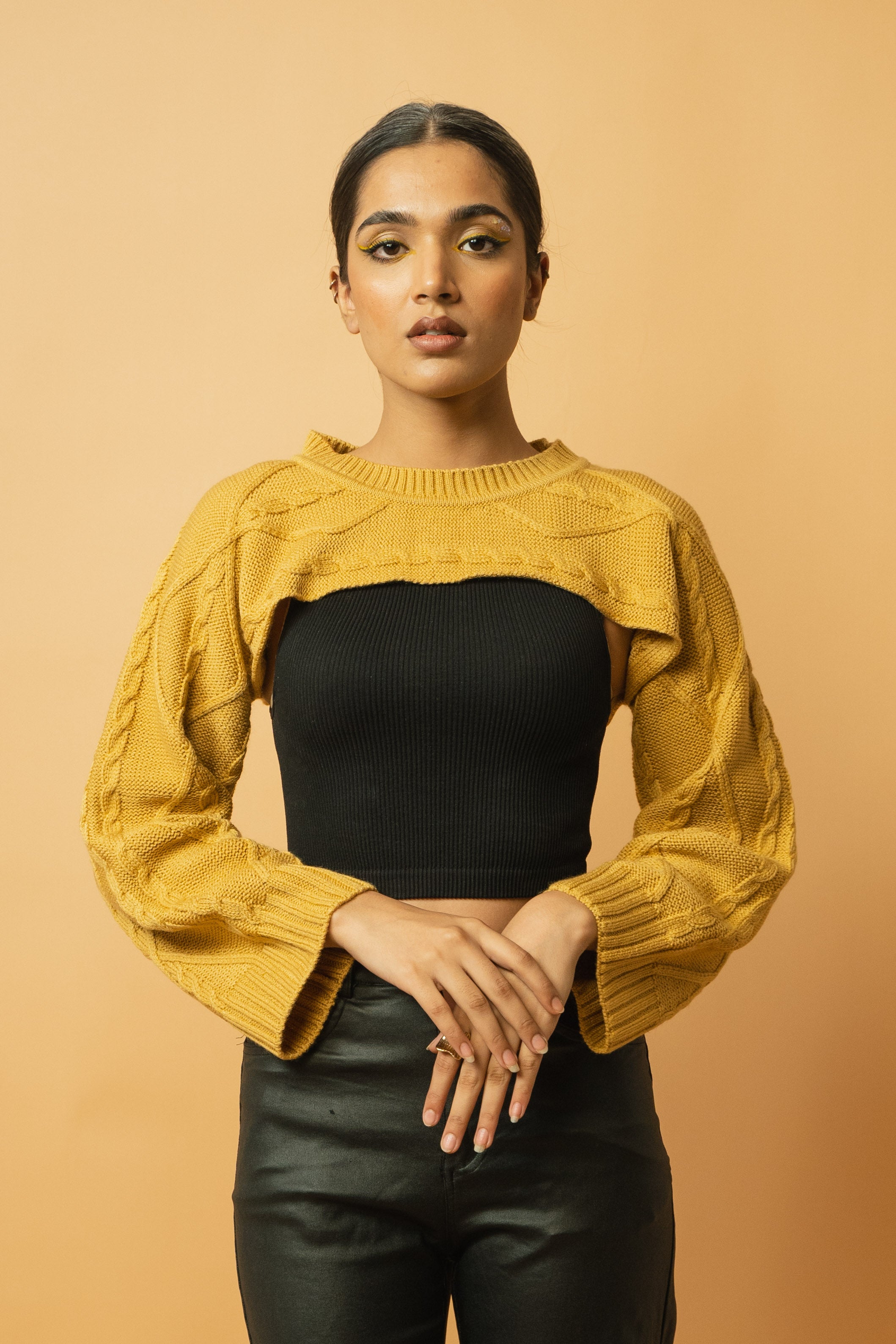 Gold shop bolero sweater