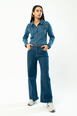 Denim Trucker Jacket in Light Wash