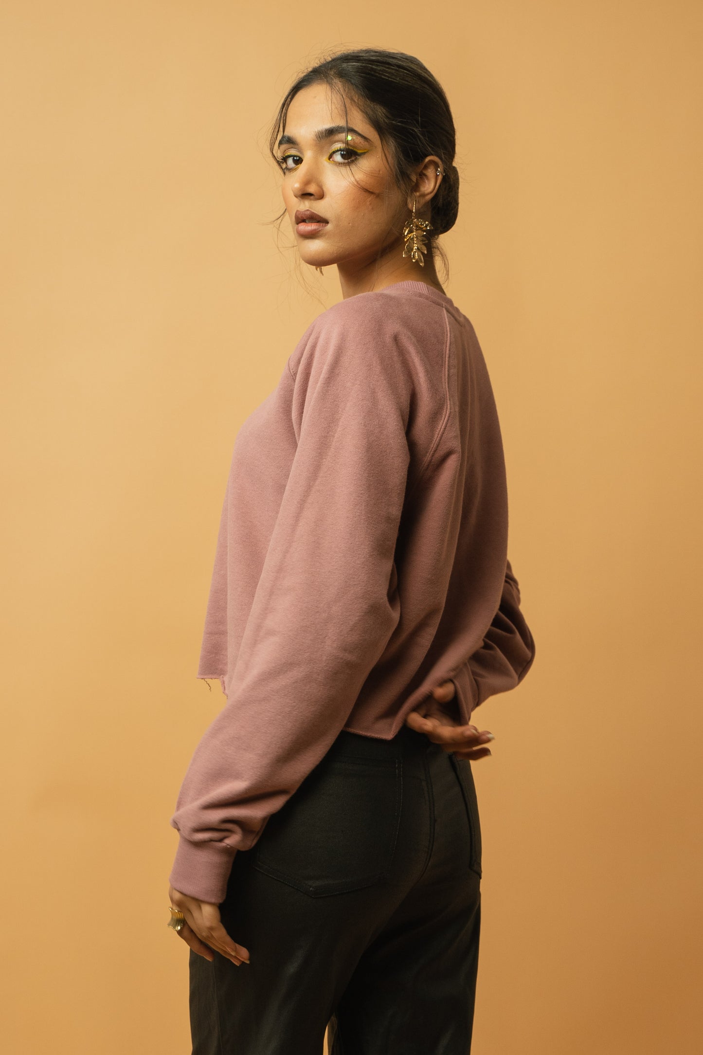 Raglan Sweatshirt in Nude Pink