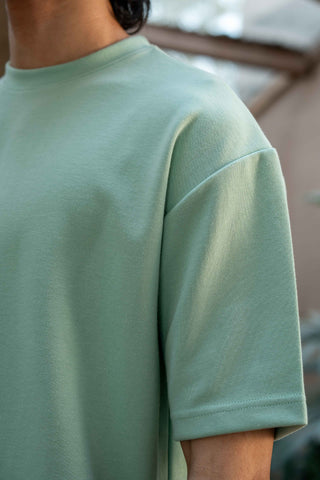 Boxy Cut T-shirt in Pastel Green