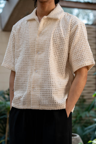3-D Stitch Oversized Shirt