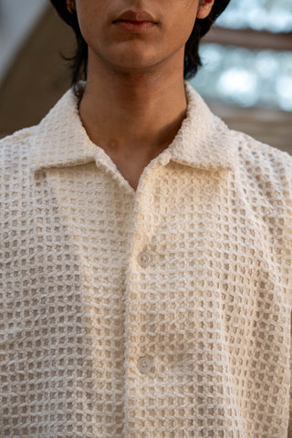 3-D Stitch Oversized Shirt