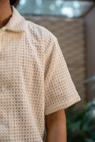 3-D Stitch Oversized Shirt