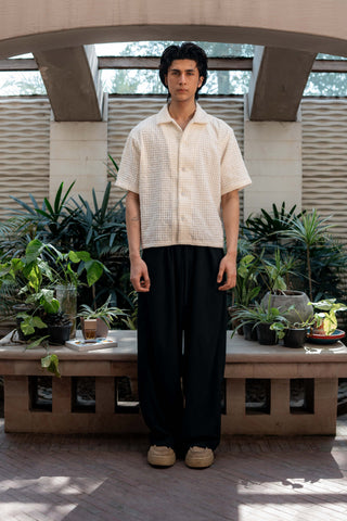 3-D Stitch Oversized Shirt