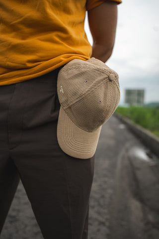 Waffle Textured Baseball Cap in Skin