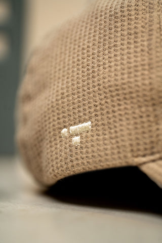 Waffle Textured Baseball Cap in Skin