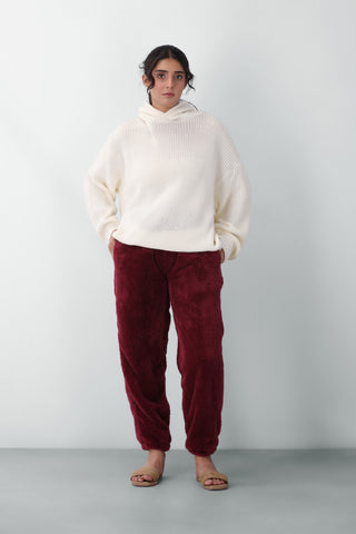 Teddy Fur Bottoms in Rosewood