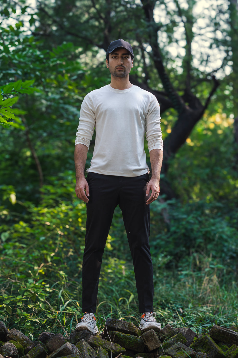 Long Sleeves Premium Tee in White