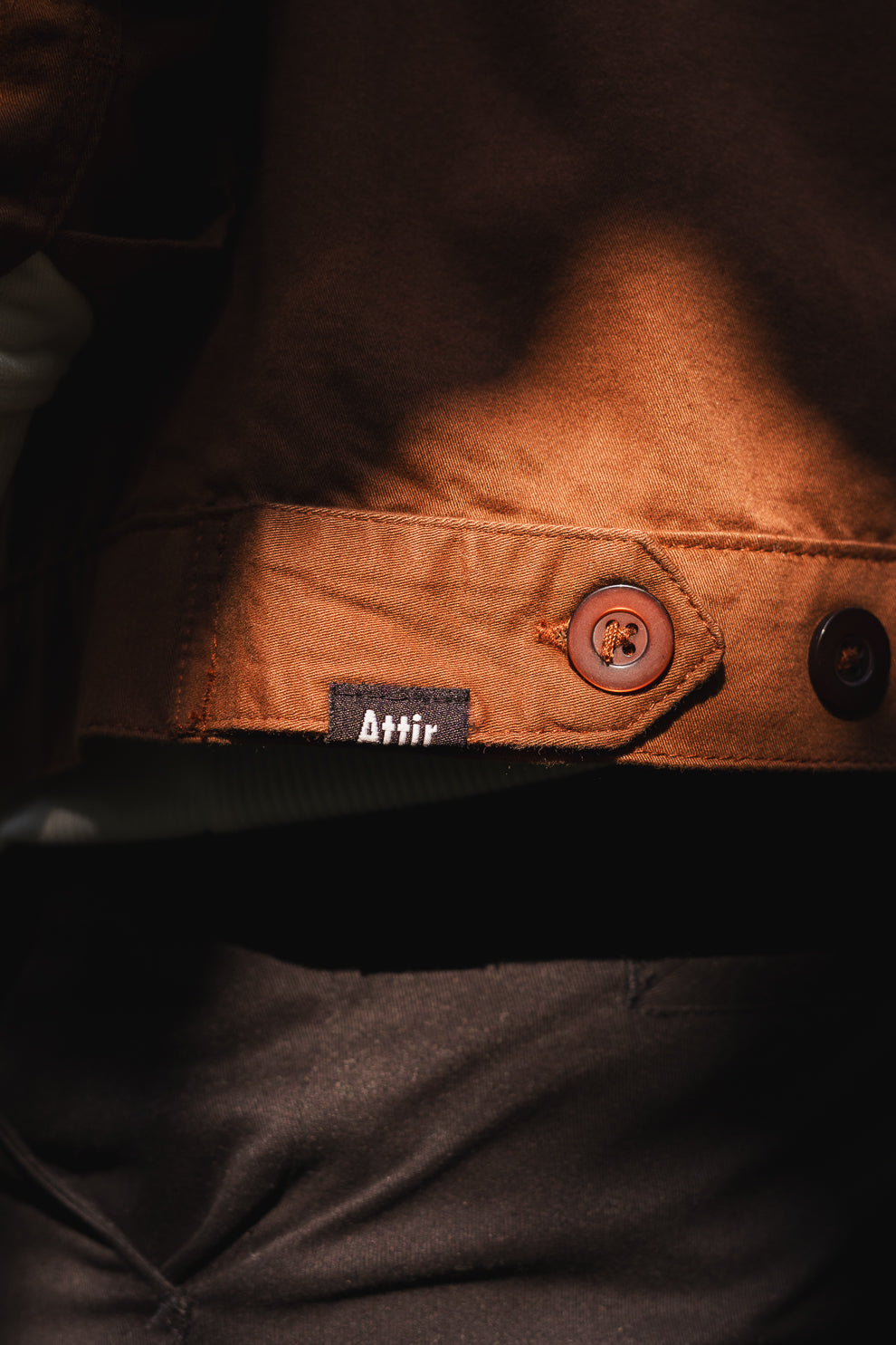 Twill Overshirt in Chocolate Brown