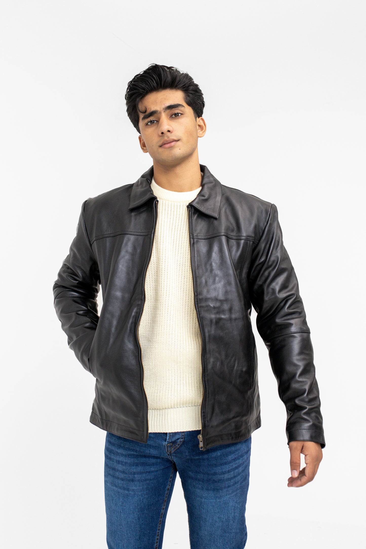 Classic Style Leather Jacket