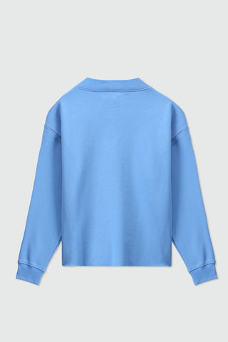 V-neck Sweatshirt in Sky Blue