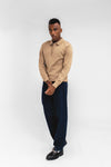 100% Merino Wool Polo in Camel SWEATER ATTIR-MEN