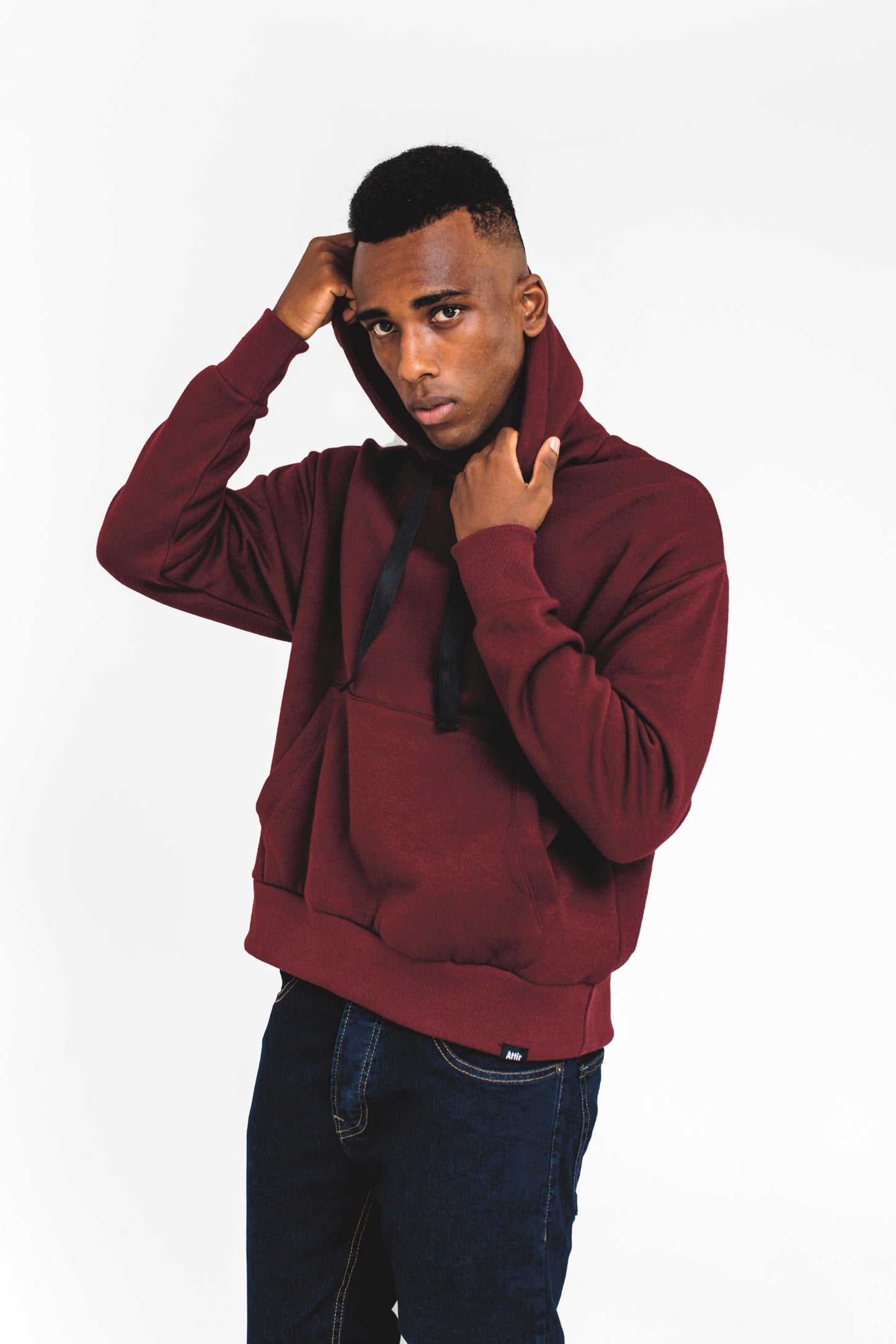 Supersoft Oversized Hoodie in Maroon