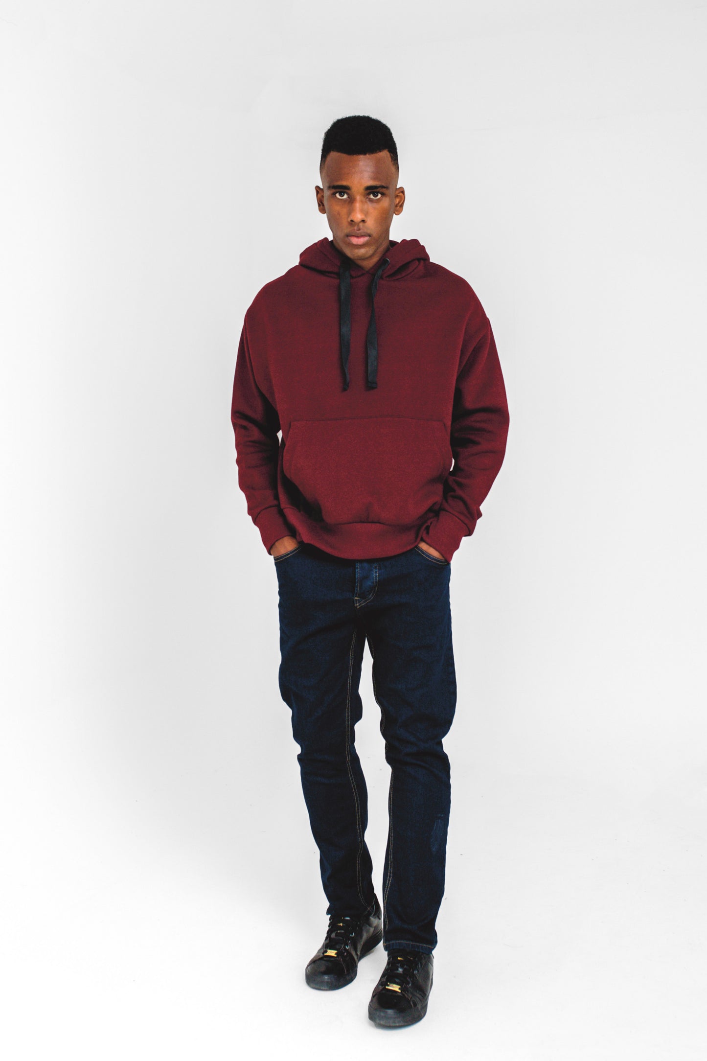 Supersoft Oversized Hoodie in Maroon