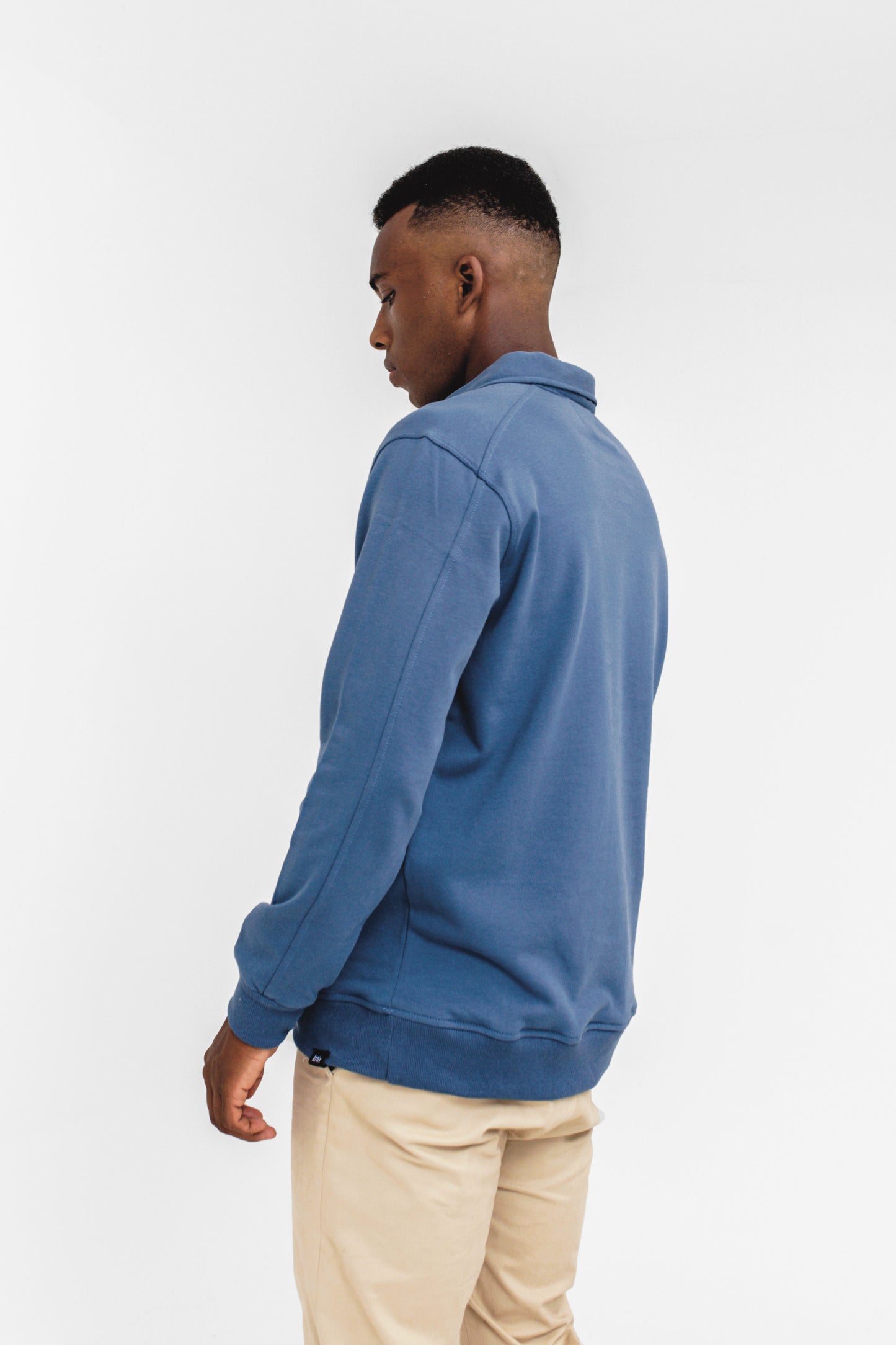 Polo Q-zip Sweatshirt in Yale Blue