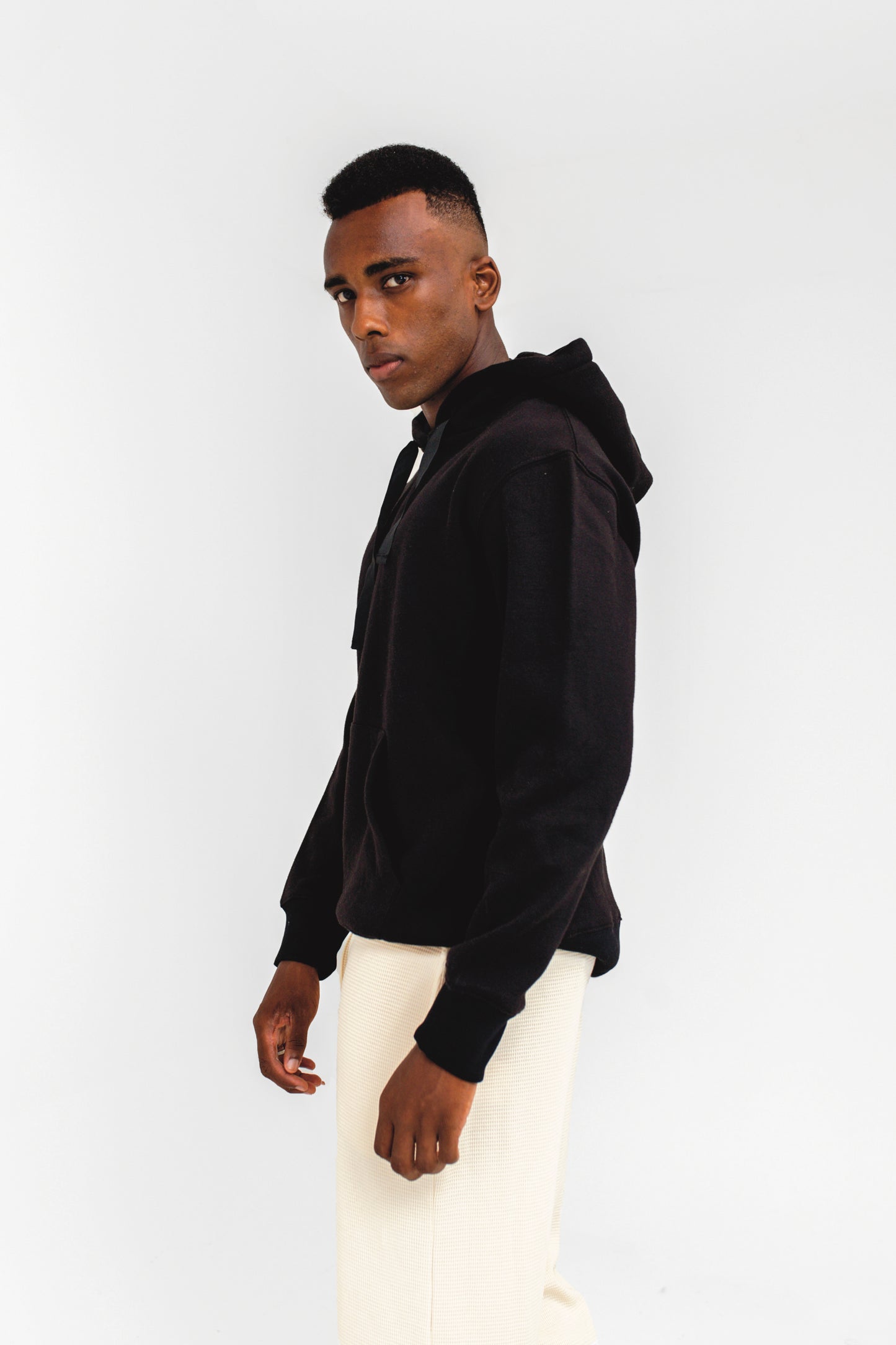 Supersoft Basic Hoodie in Black