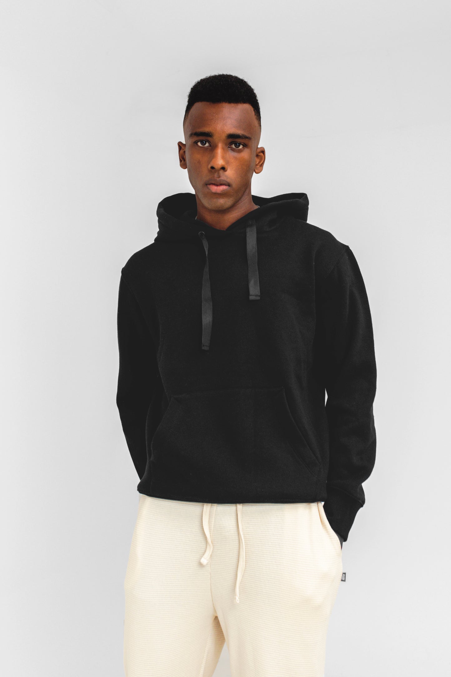 Supersoft Basic Hoodie in Black