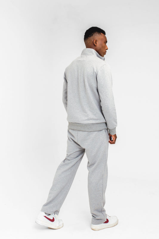 Straight-Fit Trouser in Grey Marl