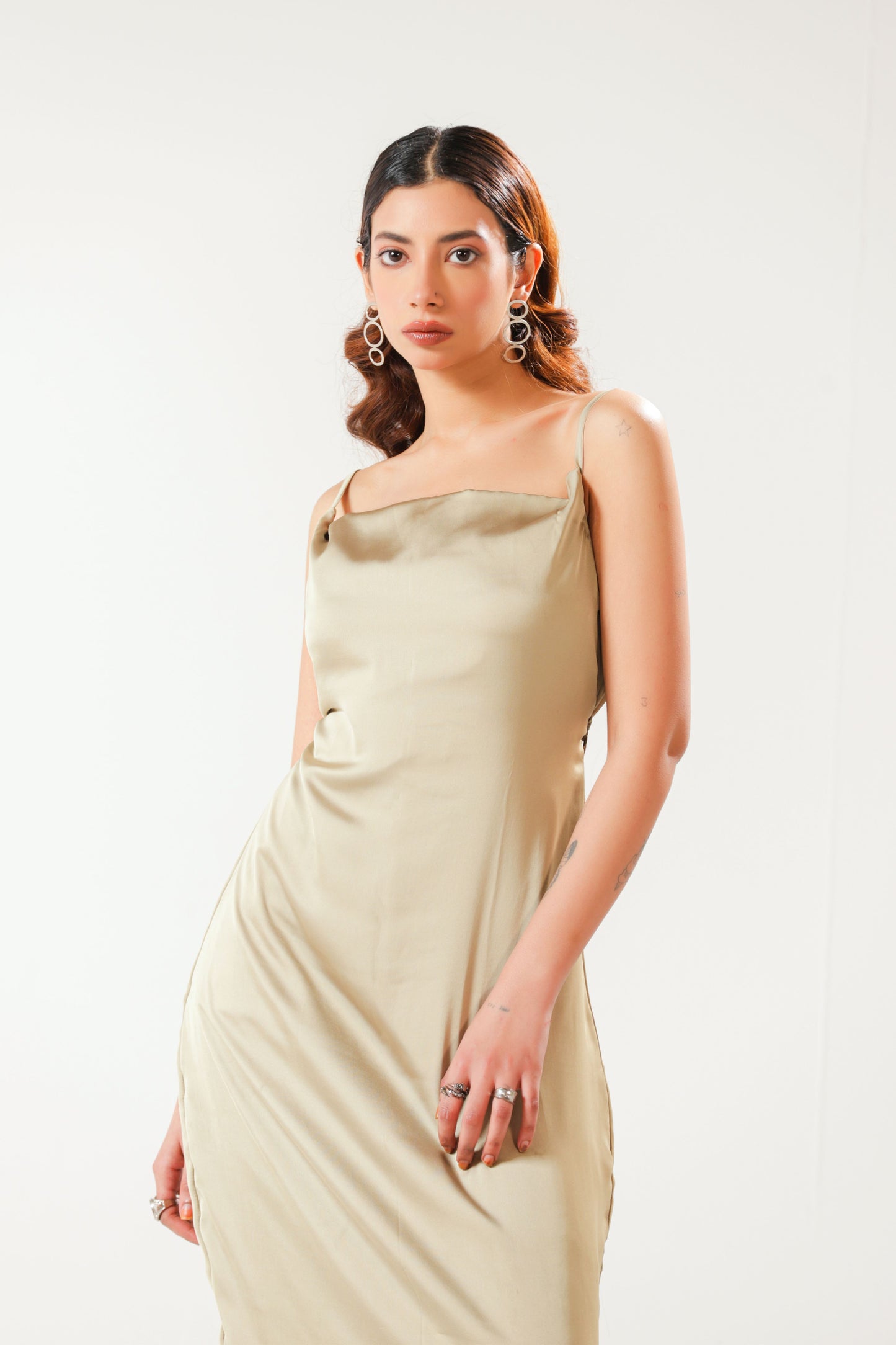 Silk Slip Dress in Shine