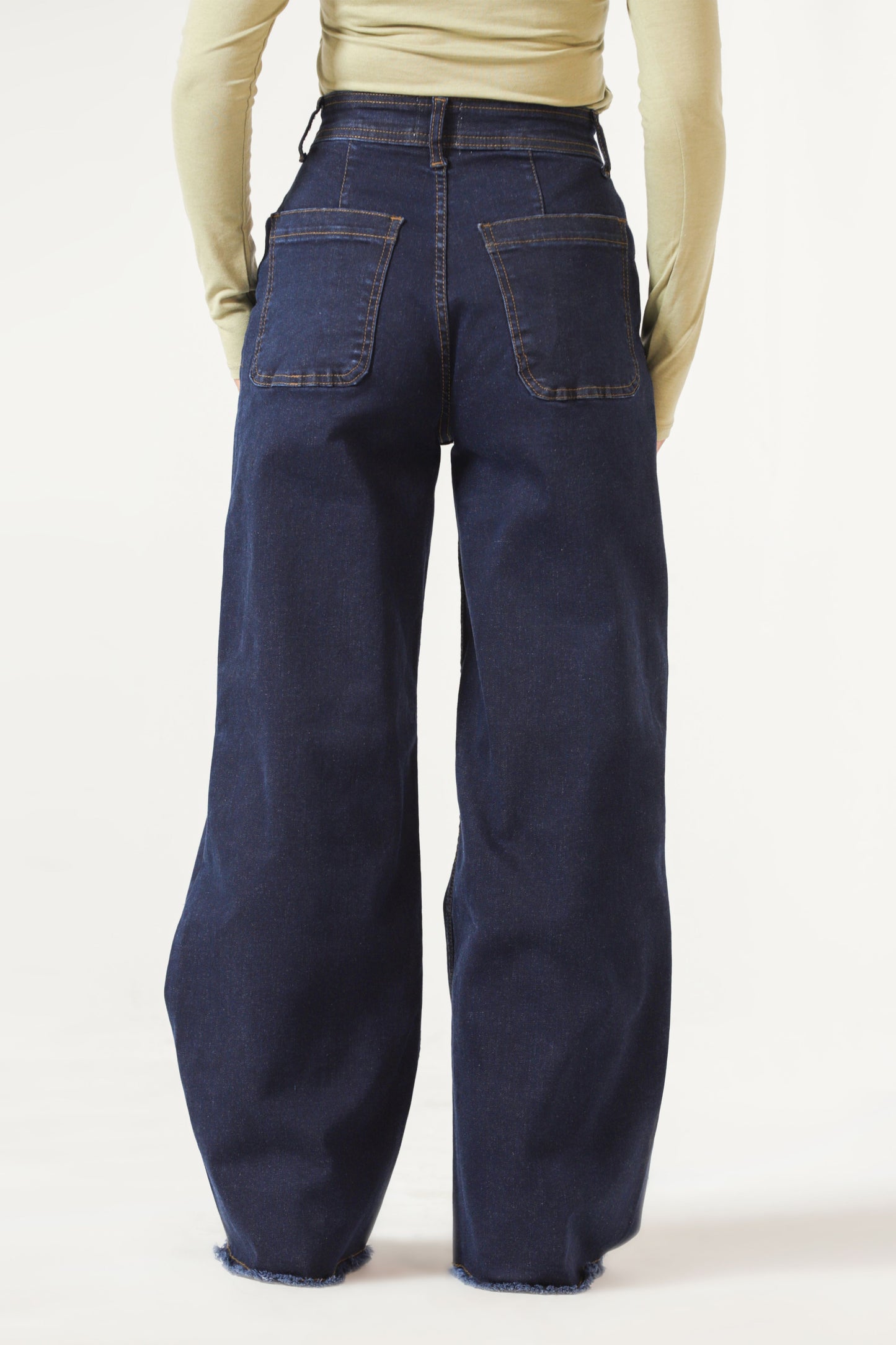 Culottes Jean in Mid Wash