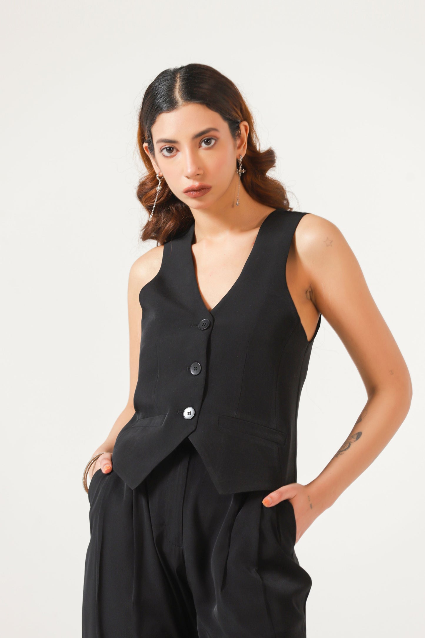 Tailored Waistcoat in Black