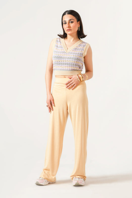 Culottes Trousers in Beige