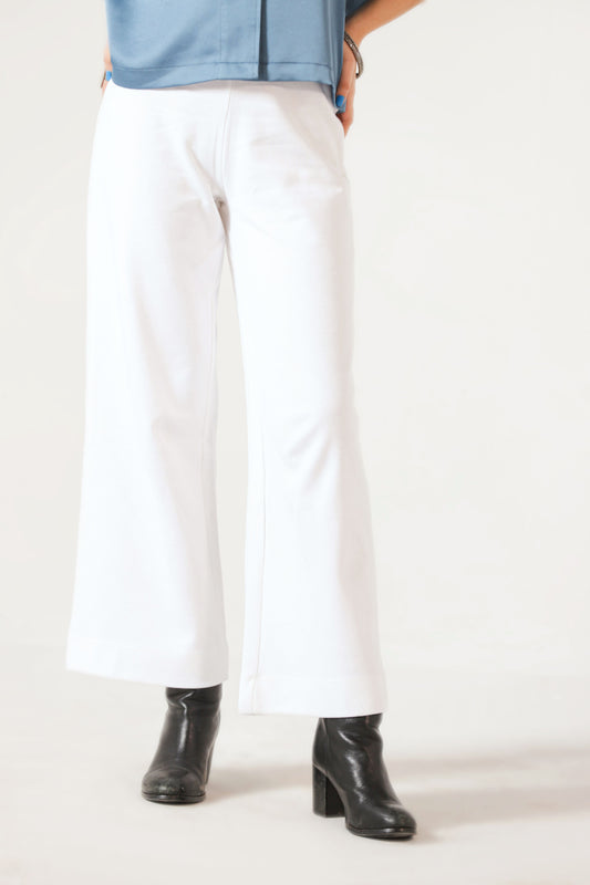 Culottes Trousers in White