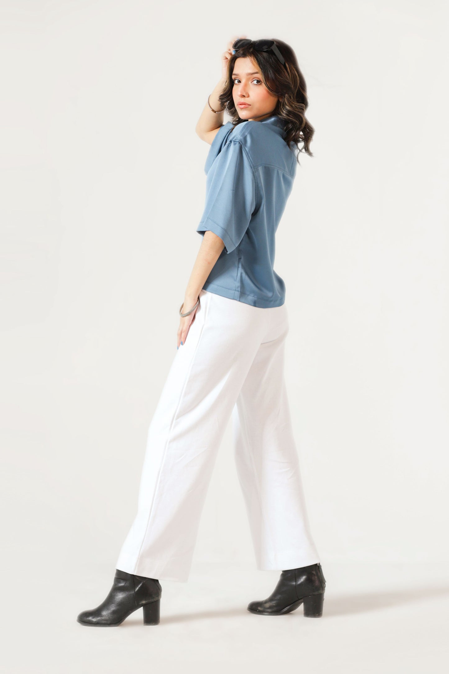 Culottes Trousers in White