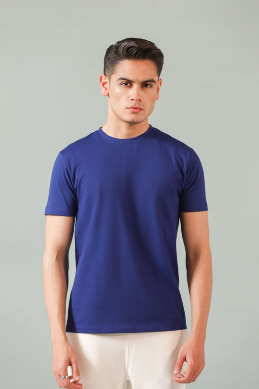 Basic T-shirt in True Blue