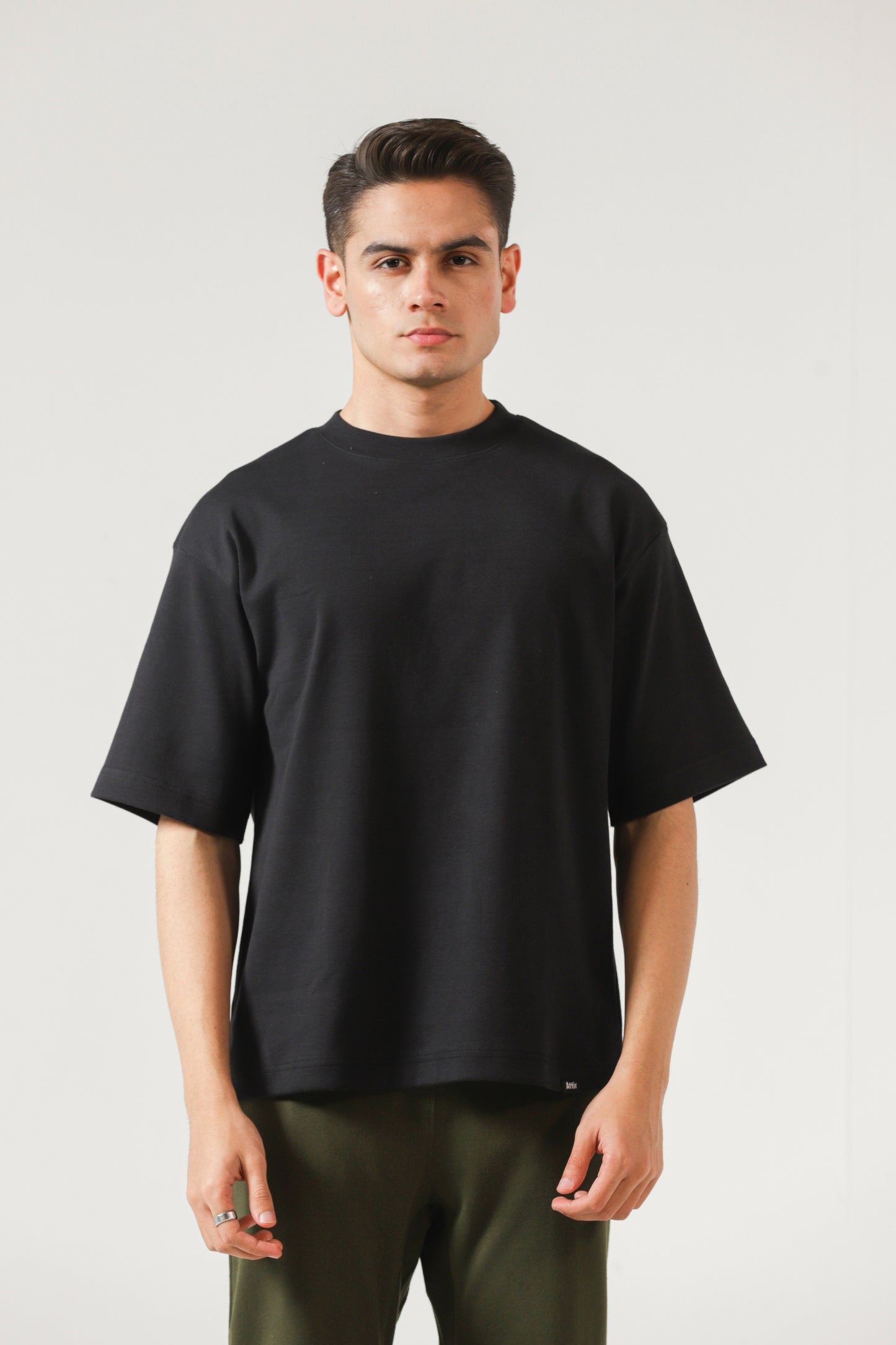Oversized T-shirt in Ink Black