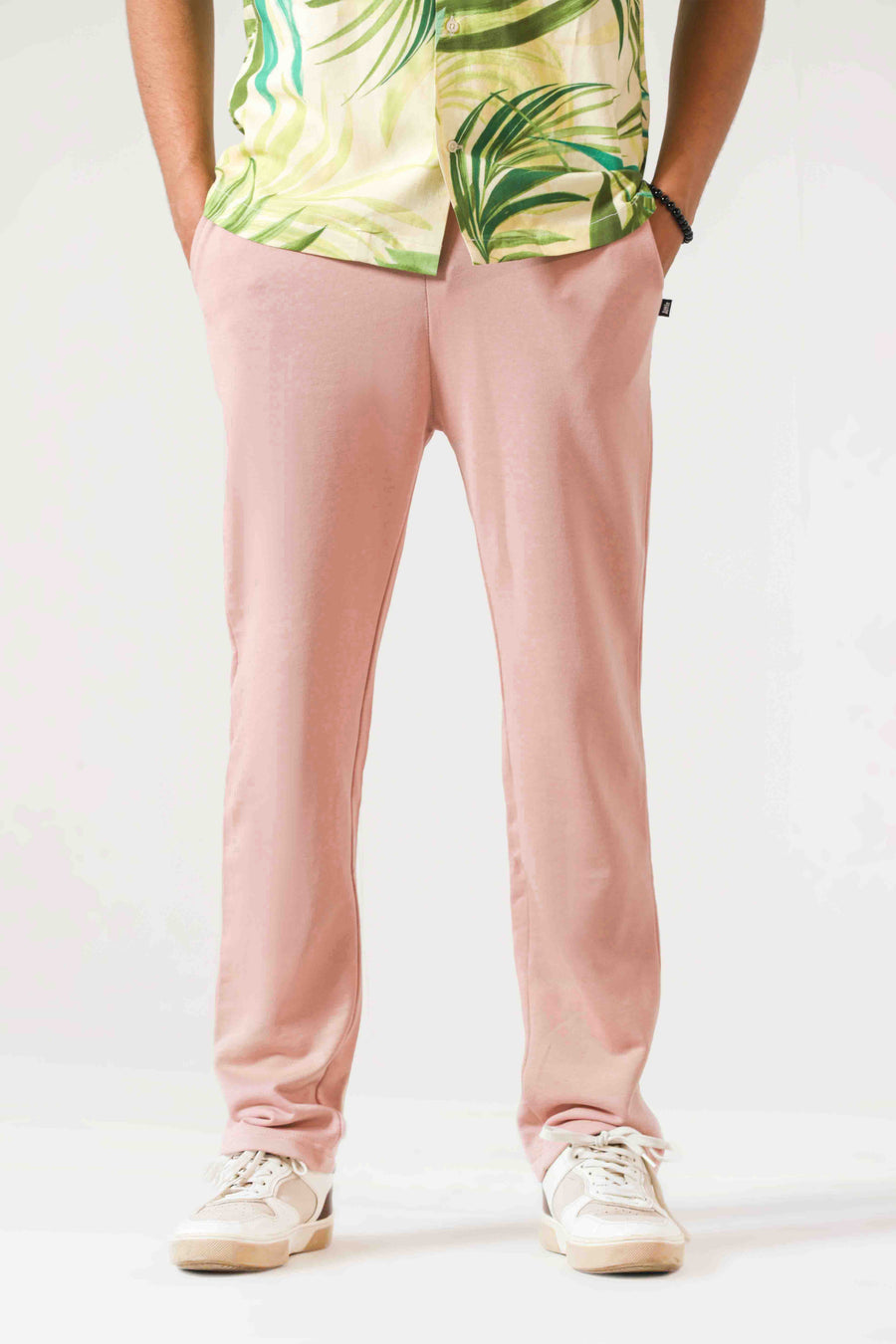 Straight-Fit Pants in Flamingo