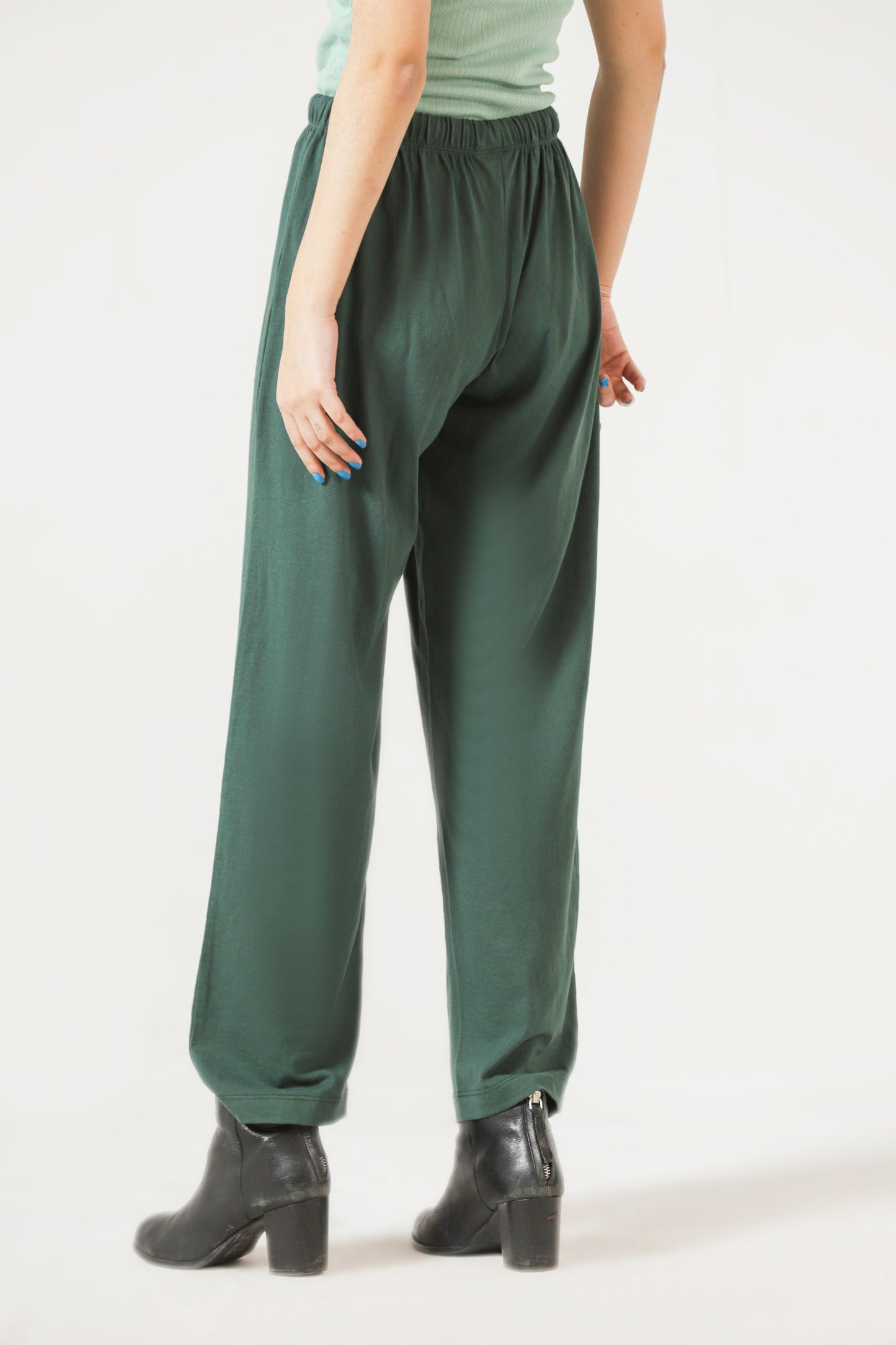 Straight-Fit Pyjama Trouser in Forest Green