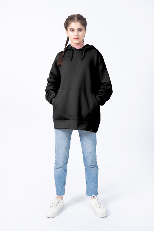 Supersoft Oversized Hoodie in Black