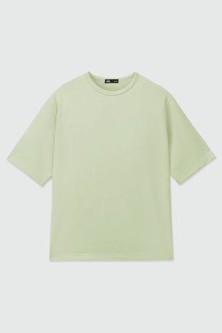 Oversized T-shirt - Green Flower