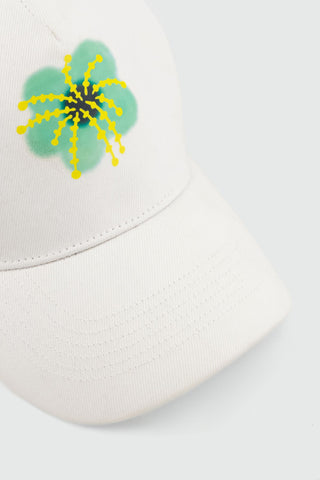 Flower Print Baseball Cap
