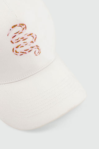 Pink Snake Print Baseball Cap