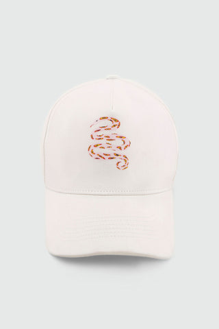 Pink Snake Print Baseball Cap