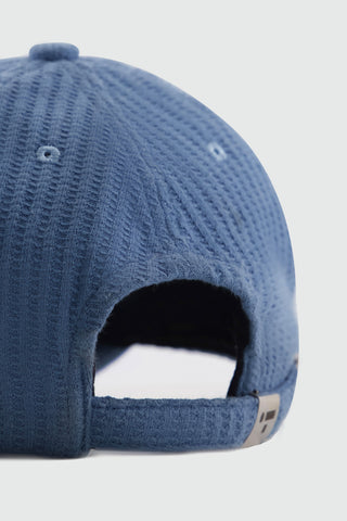 Waffle Textured Baseball Cap in Sky