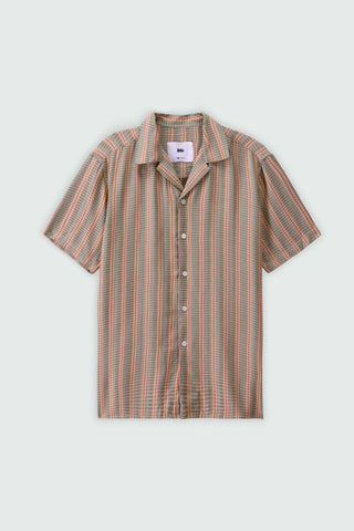 Jacquard Weave Resort Collar Shirt