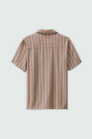Jacquard Weave Resort Collar Shirt
