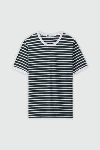 Striped T-shirt in Green