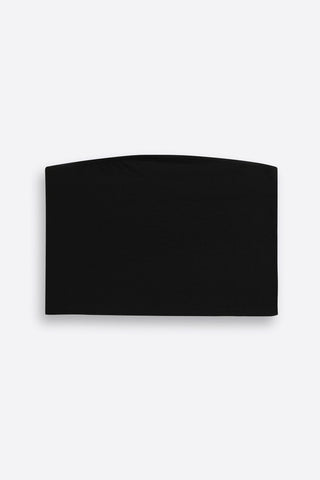 Bandeau Top in Black - AttirTOP