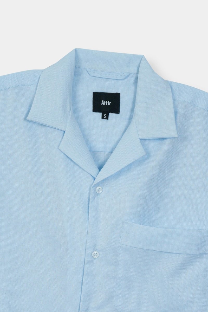 Basic Camp Collar Shirt in Sky