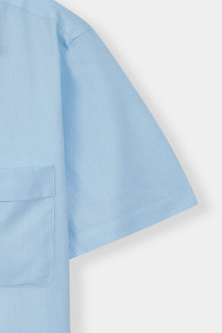 Basic Camp Collar Shirt in Sky - AttirSHIRT