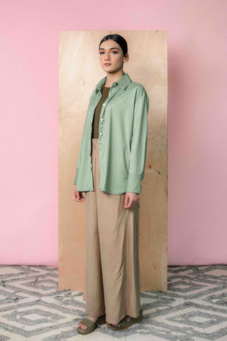 Basic Relaxed Shirt in Pastel - AttirSHIRT
