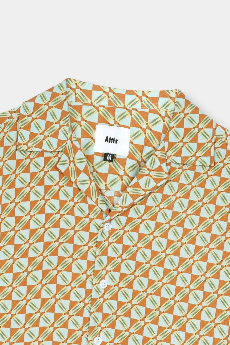 Box Print Shirt SHIRT ATTIR-UNISEX