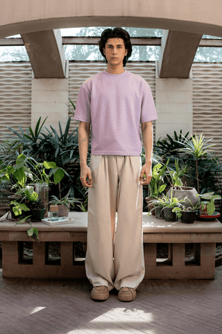 Boxy Cut T-shirt in Pastel Pink - AttirTEE