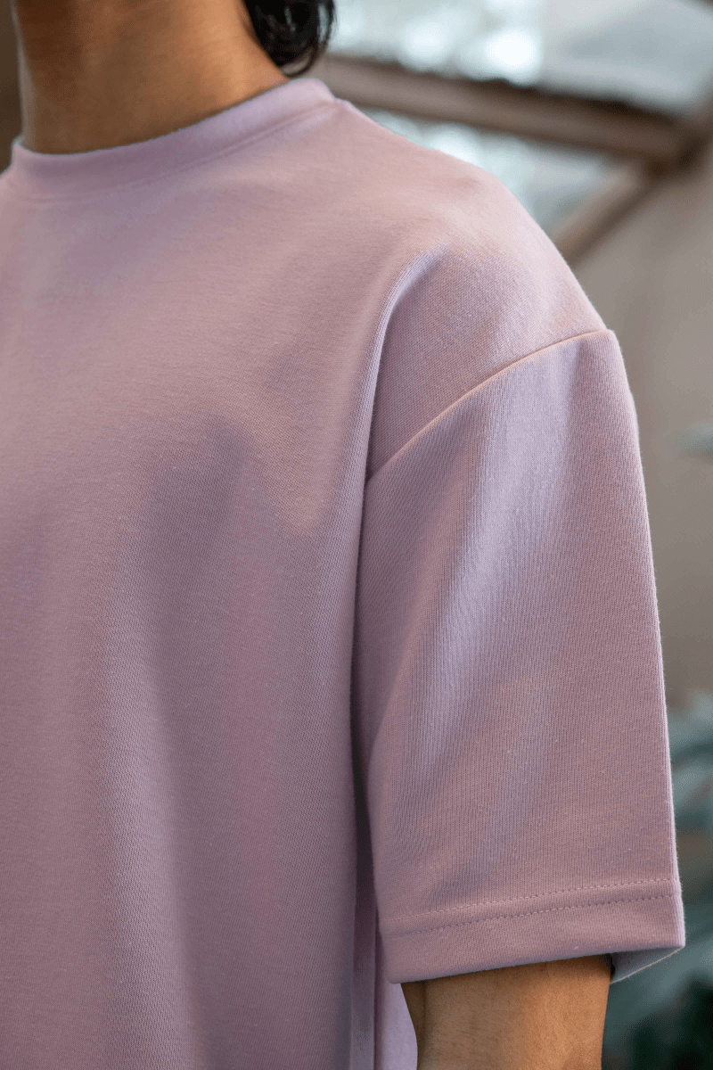 Boxy Cut T-shirt in Pastel Pink TEE ATTIR-UNISEX